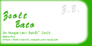 zsolt bato business card
